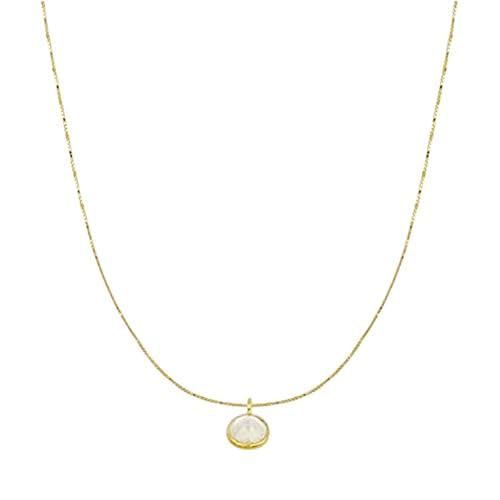 Collier en vrais diamants pour femme un bijou raffiné avec pendentif rond