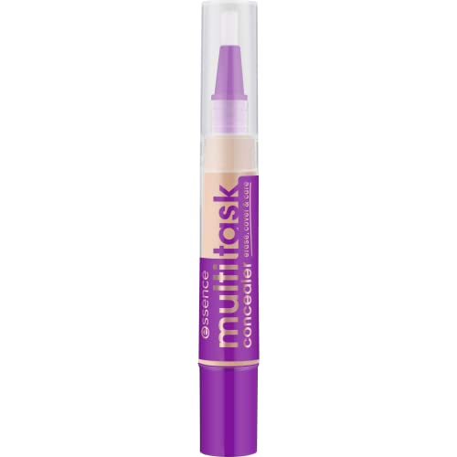 essence multitask concealer, concealer, no. 20 natural beige, brightening, nourishing, long-lasting, matte, smudge-proof, soft-drawing, natural, matte, vegan, perfume free (3 ml) - Image 3