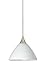 Besa 1XC-174307-LED-SN Traditional One Light Pendant from Domi Collection in Pewter, Nickel, Silver Finish,
