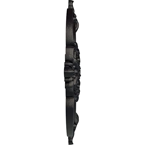 Image of Ekena Millwork CM28BESGS 28 3 /8 inch OD x 3 3 /4 inch ID x 1 5 /8 inch P Benson Classic (Fits Canopies up to 6 1 /2 inch), Hand-Painted Steel Gray Ceiling Medallion
