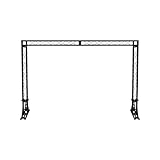 Construcción de metal Equinox 3 x 2 m Truss System Negro