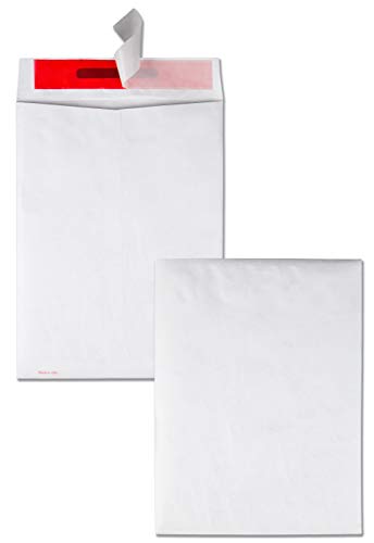 Quality Park R2400 Advantage Flap Stik Tyvek Mailer, 9 X 12, White (Box Of 100) #TOP3