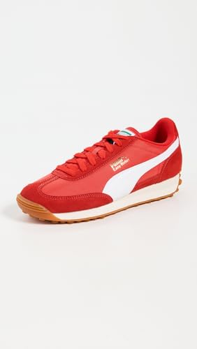 PUMA Men's Easy Rider Vintage Shoes, Puma Red/Puma White 7 Medium