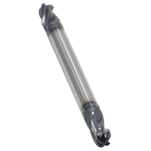 Image of 5Pcs 3 /16 inch Solid Carbide Ball Nose End Mills - Double End - AlTiN Coated, 4 Flute, 30 Degree Helix, 3 /16 inch Cutting Diameter, 3 /16 inch Shank Diameter, 3 /8 inch Length of Cut, 2-1 /2 inch Overall Length