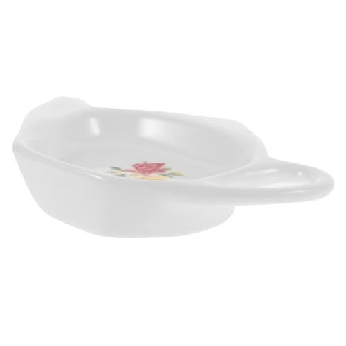 Hohopeti Platillo Cerámico Forma de Tetera Soporte Reutilizable para Bolsitas de Té Accesorio Práctico para Organización y Almacenamiento Cocina y Salón