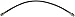 Dorman H620672 Rear Passenger Side Brake Hydraulic Hose Compatible with Select Toyota Models