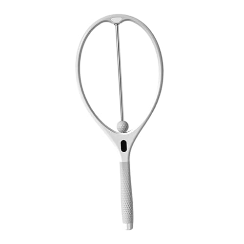 Fenteer Raqueta de Tenis para Principiantes para Mejorar Raqueta de práctica Individual para Entrenamiento Personal, Gris Blanco