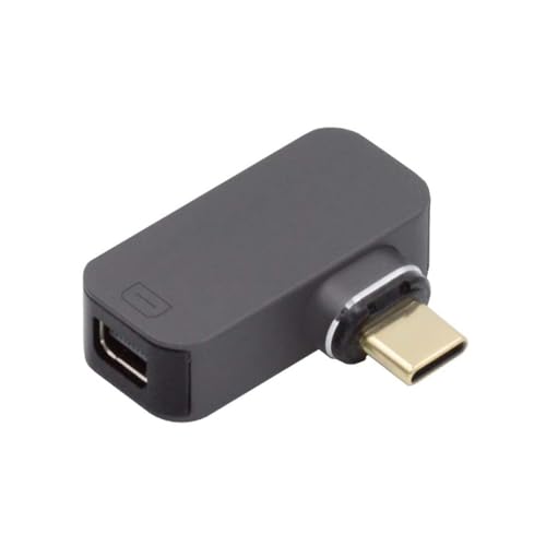 Image of Magnetic USB Type-C to Mini DisplayPort Adapter L-Shape Converter, 8K60Hz UHD Output, Aluminum Alloy Type-C to Mini DP Connector for Samsng, Pixel, One-Plus, iPad USB-C, MakBook, Dell, Lenvo