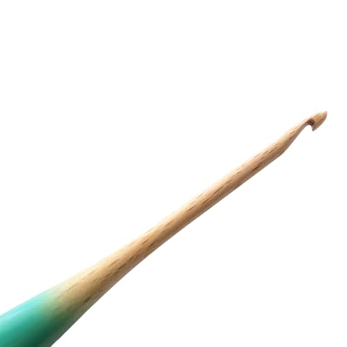 Image of mindfulknits Premium Ergonomic Beech Wood Crochet Hook - Size US 7, 4.5mm - 15cm Length - Wooden Crochet Hook - Knitting & Crochet Supplies for Crafting Relaxation & Stress Relief (4.5mm)