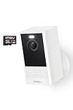 Imou 2.5K Caméra Surveillance WiFi Extérieure sans Fil Autonomie de 180j,WiFi 2.4/5GHz,Détection Humaine,Vision Nocturne Couleur, Étanche IP65,Carte SD 32G Incluse,Audio Bidirectionnel(Cell 2 Plus)