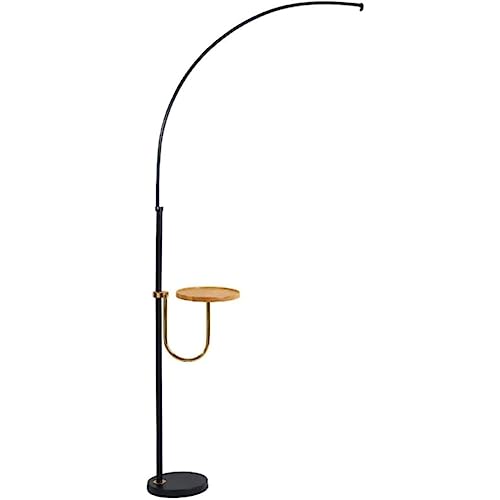 Lámpara de pie para Sala de Estar y lectura con diseño curvado de árbol y estante
