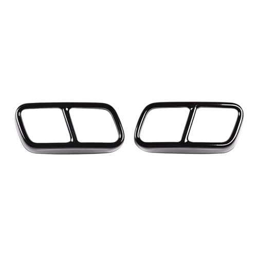 Moldura de escape del vehículo en color negro, acero inoxidable para Serie 7 F01