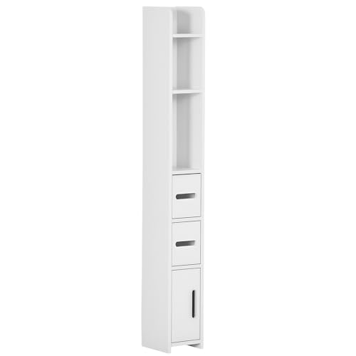 kleankin Meuble Colonne de Salle de Bain Armoire Toilette Haute avec étagères et placards - 15 x...