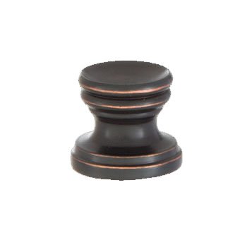 Image of B&P Lamp Cup Shaped Design, Base Only Finial, Oiled Bronze Finish