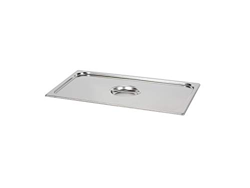 COPERCHIO INOX DA APPOGGIO PER TEGLIA BACINELLA GASTRONORM 1/1 CON GUARNIZIONE IN SILICONE E MANIGLIA