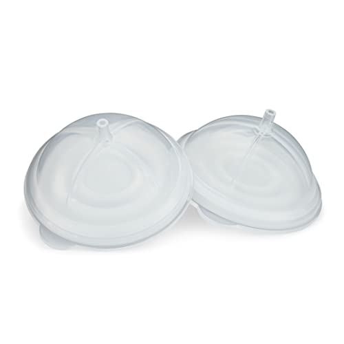 Image of Motif Medical Plastic Diaphragms Replacement Parts (Set of 2) | Premium Plastic Components - Compatible With Duo Pump - Reliable Home And Work Spares