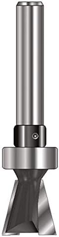 ENT 16200 Frez trzpieniowy w węgliku, chwyt (S) 8 mm, średnica (D) 12 mm, NL 12 mm, E 14°, SL 32 mm, z łożyskiem kulkowym