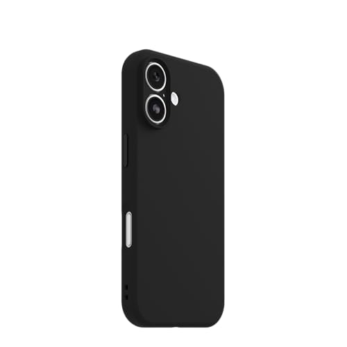 Image of OtterBox iPhone 17 Figura Series Case - Black - Aesthetic, Silicone Phone Cases, Protective Minimalist Design, MagSafe iPhone Case with Camera Protection