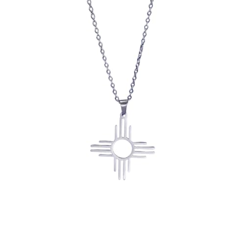 Bijoux d’anniversaire pendentif soleil du Mexique Zia pour homme