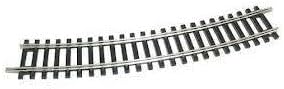 Hornby R606 OO Gauge 2nd Radius Curve Track - Extra Track Pieces for Model Railway Sets, Model Train Track Pieces - Scale 1:76, Black