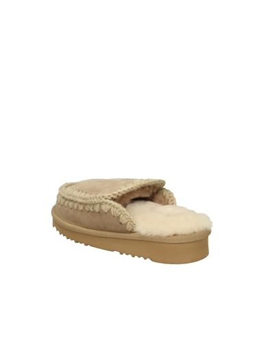 Mou Para Mujer. MU.FW101125A Zuecos De Piel Eskimo MarróN (40), Plano, Ninguno, Casual - 2