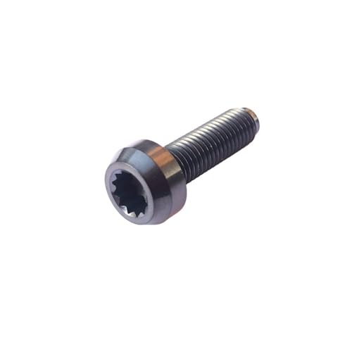 NKCVEZBW Compatible With 6Pcs Titanium BBS Split Rim Bolts M7*24 Mm 12 Point Hea D Screw Ti6Al4V Two-Piece Three Pieces Wheel Hub Ti Fastener(Black,M7x32)