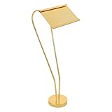 BESPORTBLE Soporte para Menú de Acero Inoxidable Dorado de 25 Cm en Forma de Corazón, Soporte para Cartel de Mesa Resistente y Versátil para Restaurante, Eventos y Exhibición de Tarjetas