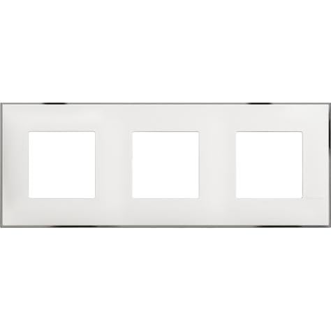 Plaque de commutation et obturateur Legrand R4802M3WR blanc appareillage mural