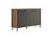 Produktbild trendteam smart living - Sideboard Anrichte Kommode - Wohnzimmer - Blanshe - Aufbaumaß (BxHxT) 144 x 90 x 42 cm - Farbe Eiche Navarra mit Filz Dunkel Grau - 2122872C9