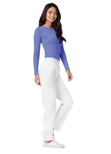 Image of Adar Womens Comfort Long Sleeve T-Shirt Underscrub Tee - 2900 - Heather Royal Blue - 3X