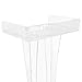 45.28 in Acrylic Podium Stand, Stand Up Clear Acrylic Podium, for Speech and Reception