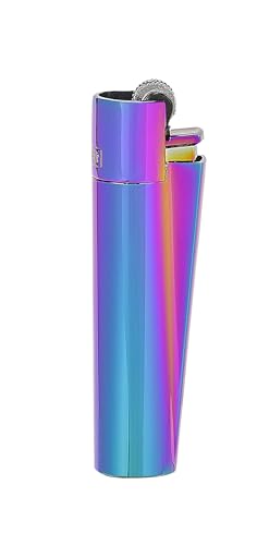 Clipper - Metal Lighter - Iconic Premium Refillable Butane Lighter - Replace Butane, Flint, and Spark Wheel for Unlimited Lights - Long-Lasting Durable Metal Body - 1 Pack - ICY
