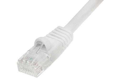 Cable de red ethernet Cat 5E 10ft UTP blanco miniatura 2