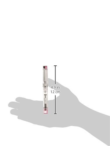 Image of Pilot Prera IRO-Ai Medium-Nib Fountain Pen, Transparent Pink Body (FPRN-350R-TPM)