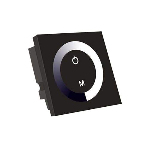 Atenuador LED 86 panel táctil negro para regular luz de pared WM-TC002A-1CH 2