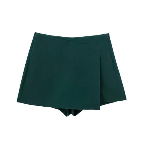 Jupe-short asymétrique taille haute bleue confortable taille M
