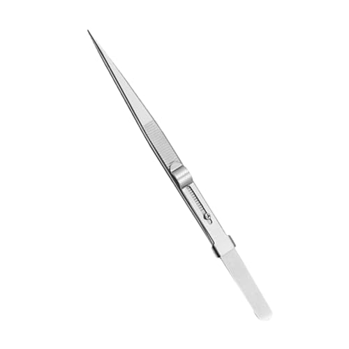 Gogogmee Precision Tweezers Heavy Duty Metal Stamp Tweezers for Rhinestones Jewelry Making