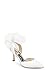 Badgley Mischka Women's Blaze Pump, White Satin, 5