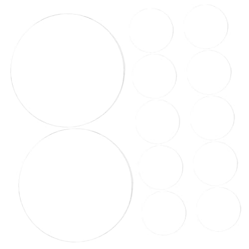 KOCKSHION 50pcs Clear Acrylic Cake Boards Round Discs for Baking Displaying Desserts Convenient Cake Drum for Weddings Birthdays and Parties Delicate Safe Design