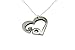 100% Pure Tin 10 Year Wedding Anniversary Necklace - Heart Shaped with 10 Year Cut Out Design