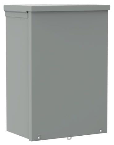 Hoffman A12R128NK NEMA 3R Enclosure, Screw Cover, Galvanized, Painted, 12.00