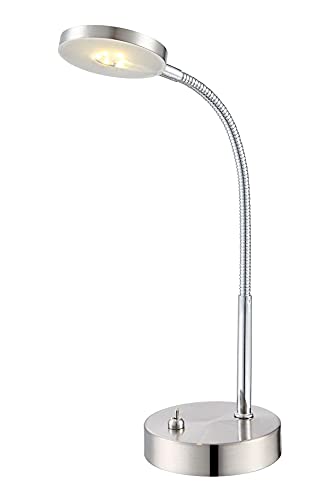 LED Schreibtischleuchte aus Metall und Acryl flexibel 1 flammig (Schreibtischlampe, Nachttischleuchte, Nachttischlampe… – Bild 2