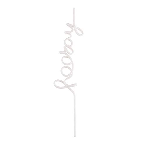 Pitillo reutilizable plástico decorativo Hooray 29 cm miniatura 1
