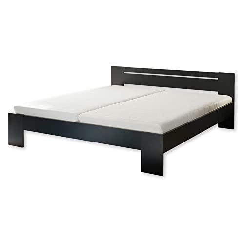 Stella Trading Cannes Futón 180 x 200 cm-Cama Doble Minimalista en Color Negro