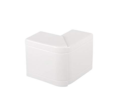 Conduit de parapet, 150 x 50 mm - Conduit de câble - Goulotte électrique - Blanc pur RAL 9010 + accessoires (angle extérieur 150 x 50 mm)