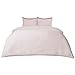 Brentfords Luxus Bettbezug mit Kissenbezug, weiche Mikrofaser, Bettwäsche-Set, Blassrosa - Doppelbett