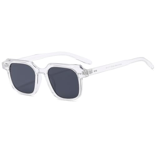 Lunettes de soleil femme monture carrée rétro classique et transparente LVTFCO.