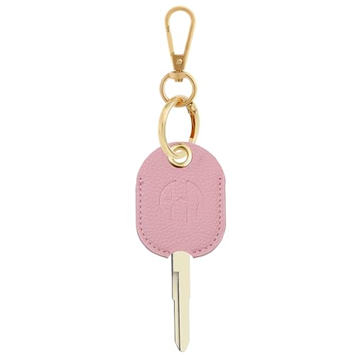 Image of Leather Keys Sleeve for Broken Car Key Loop Replacement - Cute Keychain Cover - Protector, Holder for Men & Women