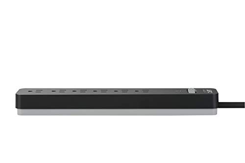 Image of APC Surge Protector with Extension Cord 10 Ft, PE610, 6-Outlets, 1080 Joule, Long Power Strip