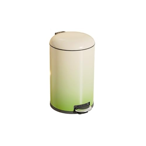 QIXUEZHENG Trash Can, Elegant and Durable Stainless Steel Step Trash